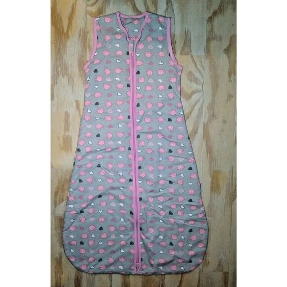 Slumbersac Pink Elephants/Grey/White Size 2. 6-18 months Adorable! - FAST SHIP! - Picture 3 of 4